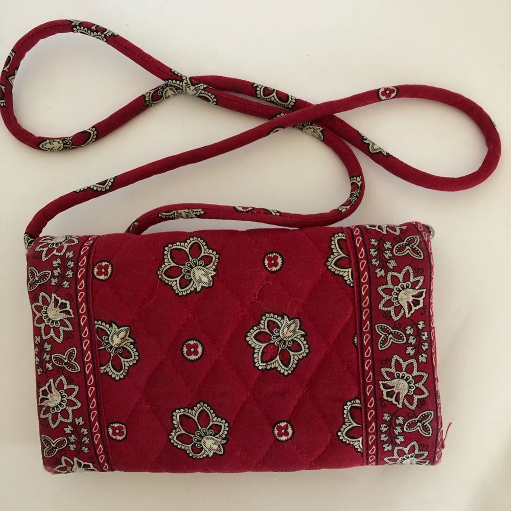 Vera Bradley long strapped wallet